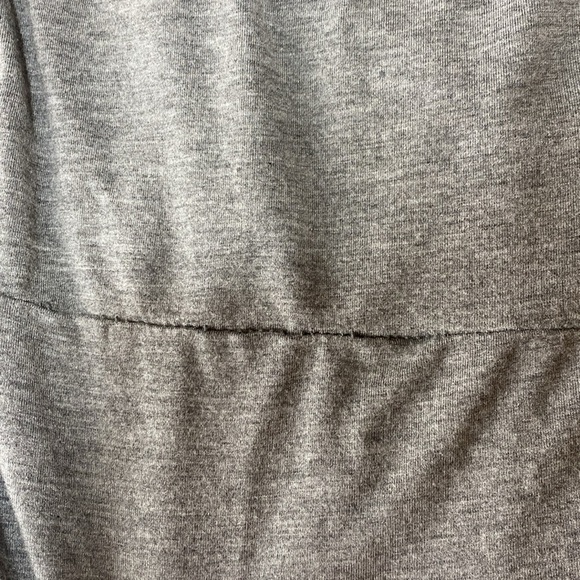 J. Crew Gray Long Sleeve Wrap Bodysuit in Size Medium. - Picture 11 of 12